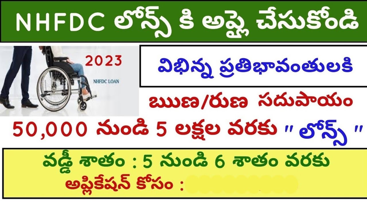 Subsidy Loans | How to Apply to NHFDC Loans | Divyangula Loans