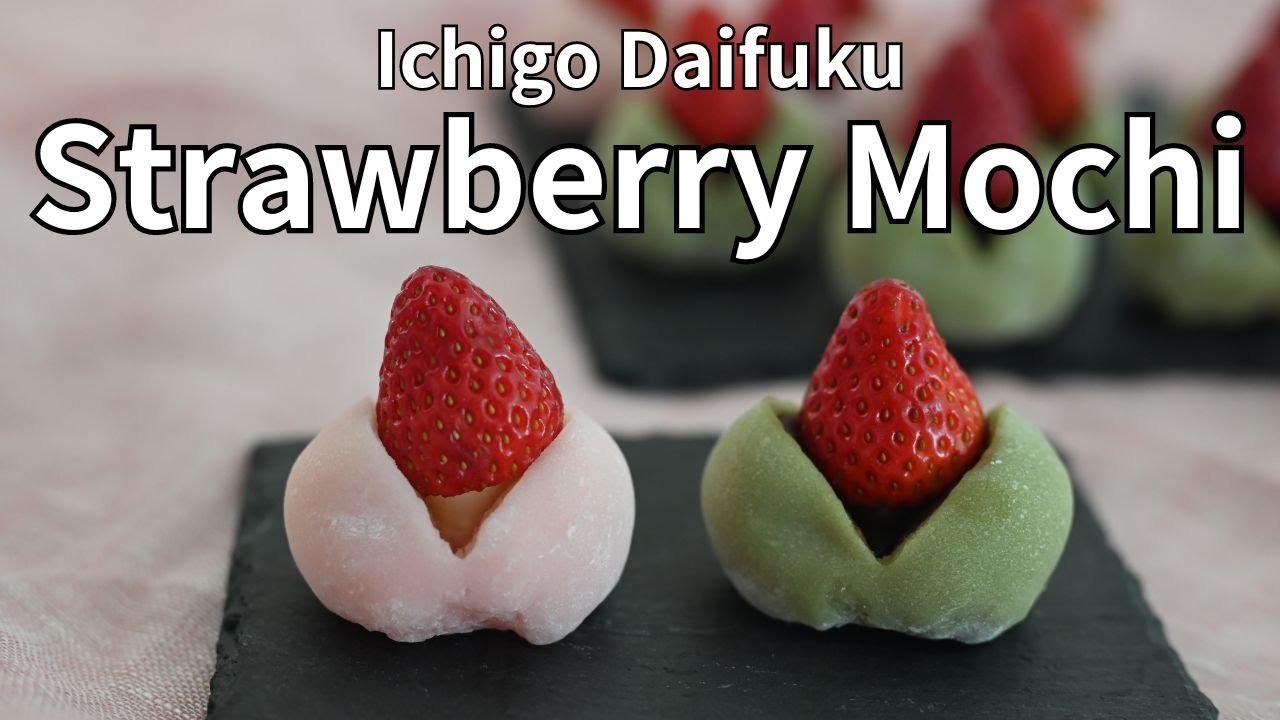 Japanese Strawberry Mochi | One-Pan Easy&rsquo;n No-Fail Recipe | Make it like a Pro!＋Matcha Flavor