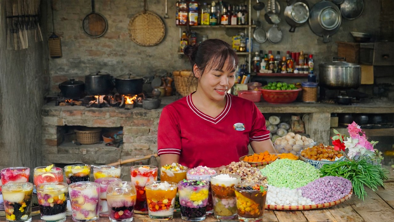 Harvest & Cook: So Many Sweet Desserts! 😍 Village Girl Makes Colorful Chè From Scratch