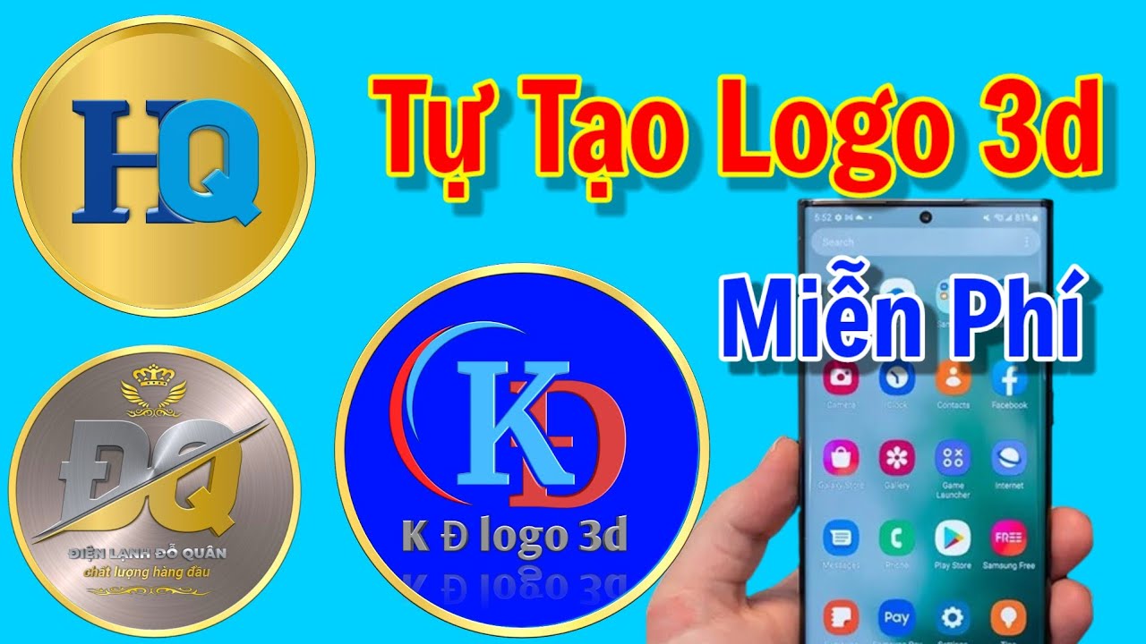Hướng dẫn làm logo thương hiệu miễn phí trên điện thoại.