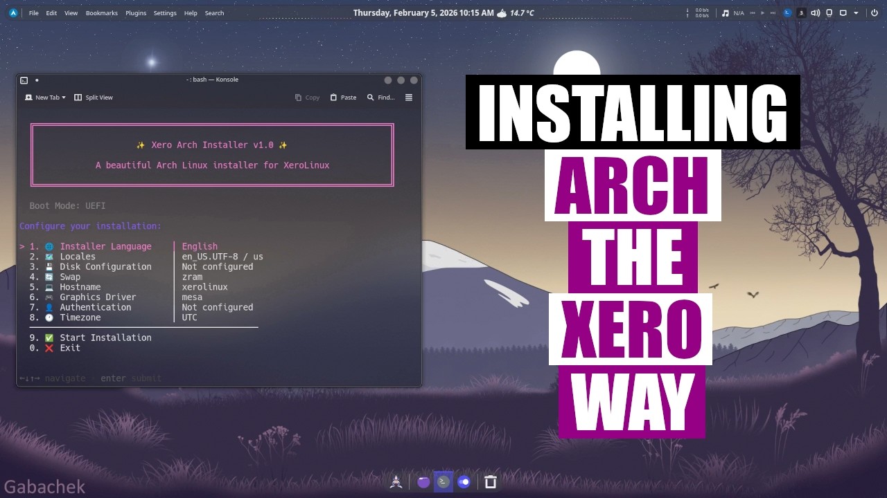 Преобразовать Arch Linux в XeroLinux