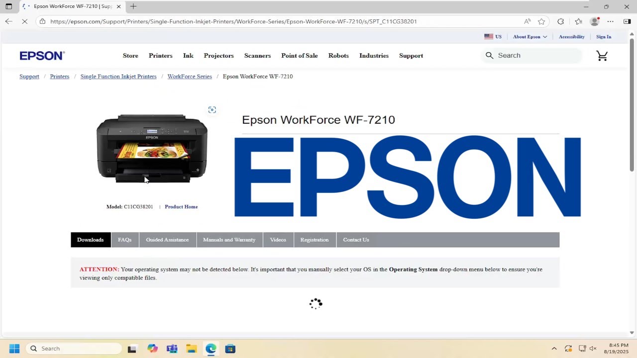 How To Install and Setup Epson WorkForce WF-7210 Printer [Guide]