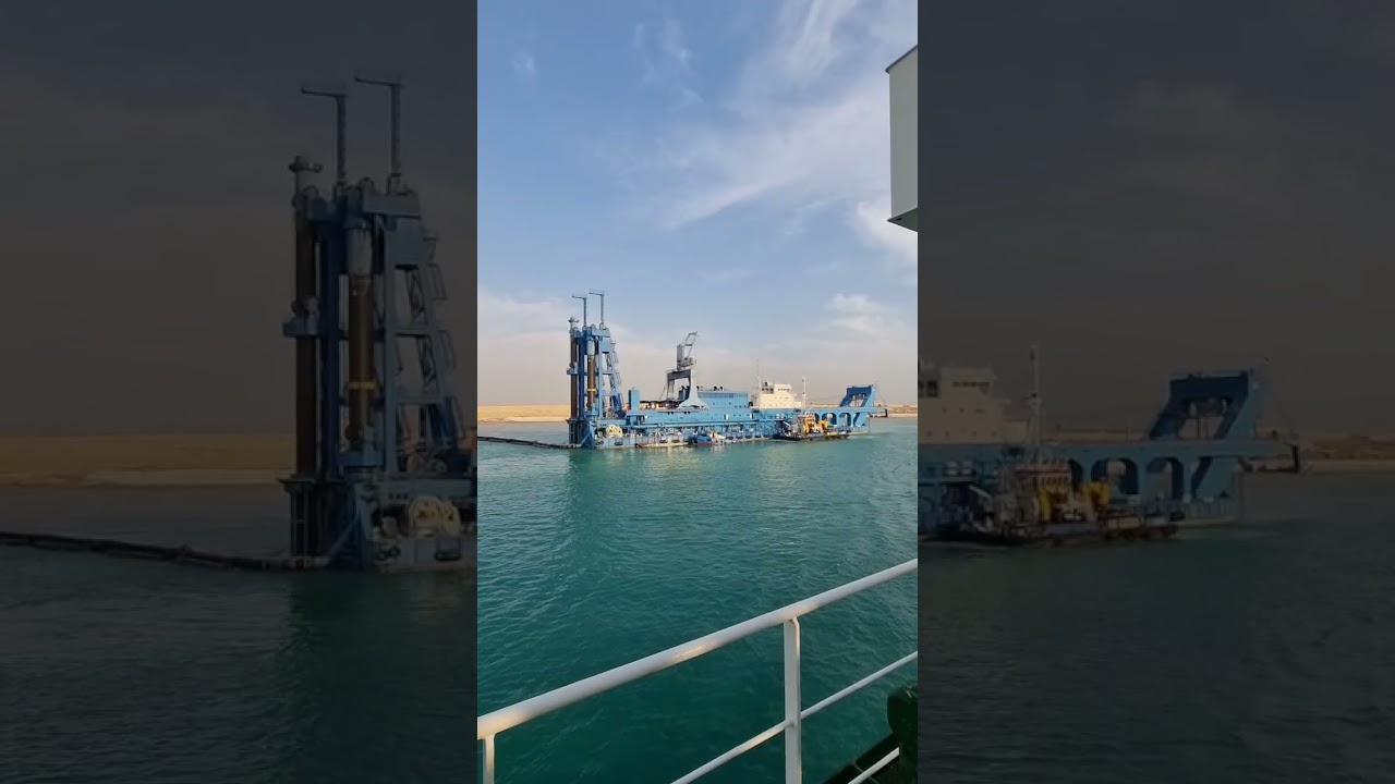 Suez canal offshore boat 