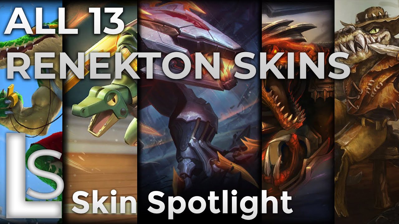 ALL RENEKTON SKINS 2021 - Skin Spotlight - League of Legends