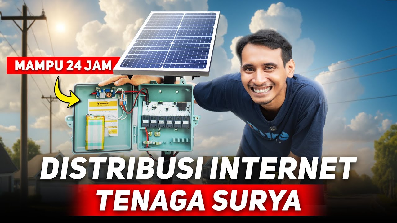 Solusi Membuat Internet Tanpa Listrik Dengan HTB Tenaga Surya