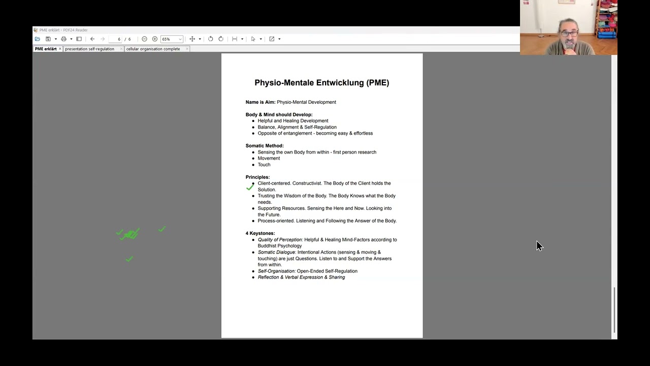 PME Somatic Method | Physio-Mentale Entwicklung Theory Presentation to USABP