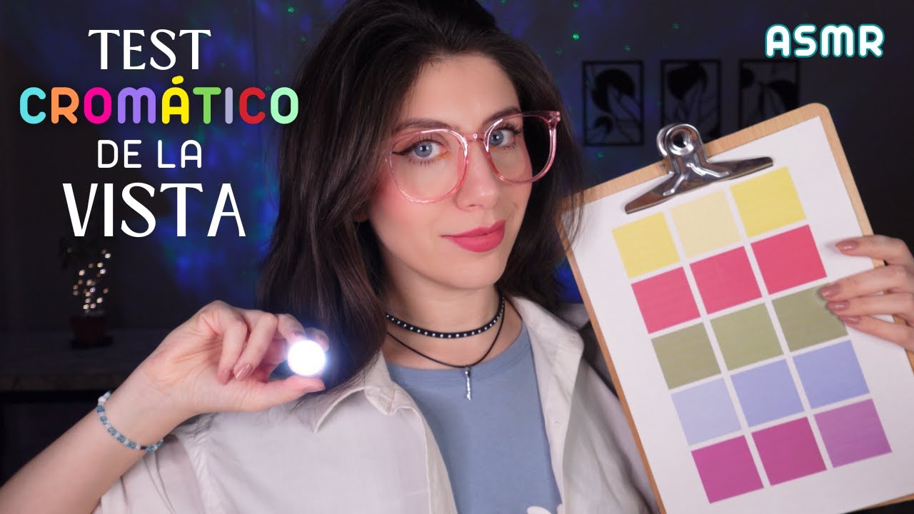 ASMR • Test de Visión CROMÁTICA - Examen de la VISTA Roleplay