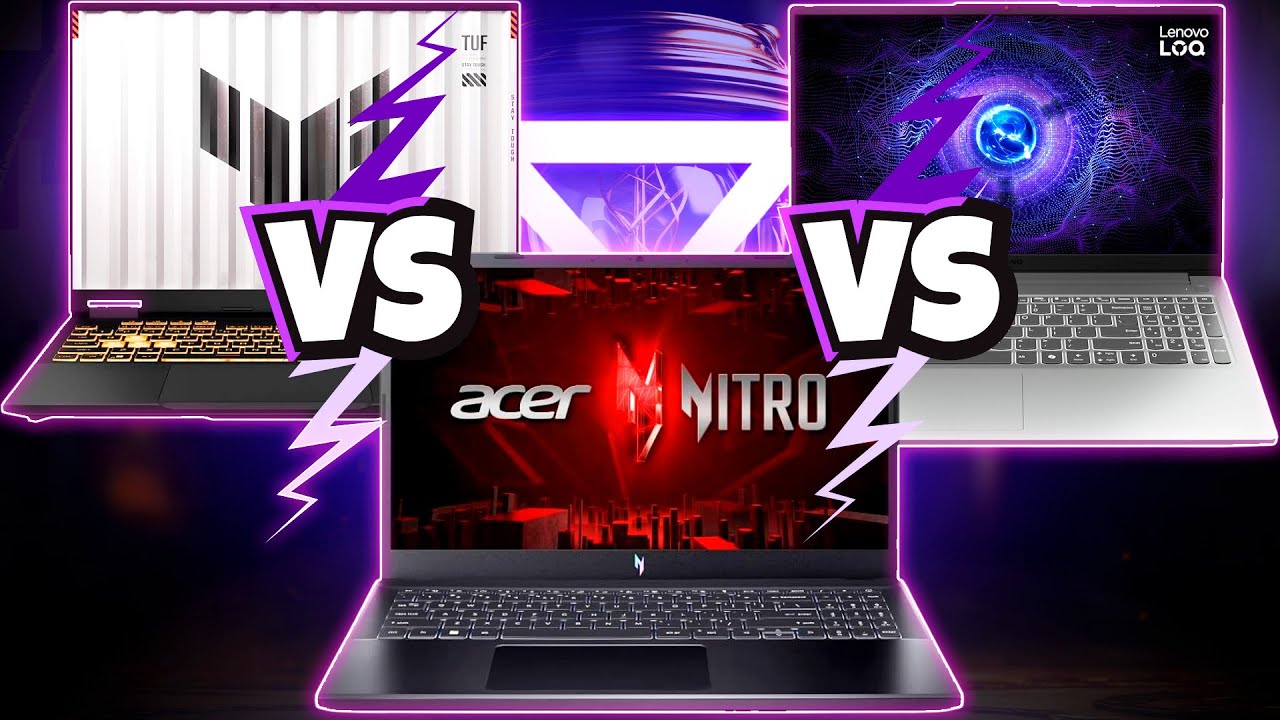 Acer Nitro V15 vs Lenovo LOQ vs ASUS TUF F16 — Qual Gamer Vale Mais?