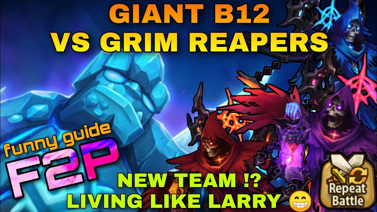 GIANT B12 / GB12 VS GRIM REAPERS SPEED DOT TEAM SUMMONERS WAR SW