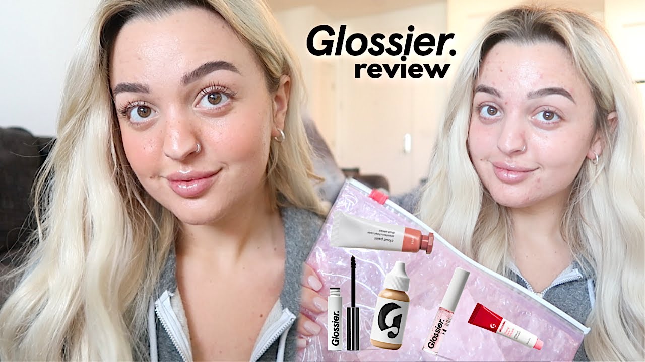 Trying a full face of GLOSSIER natural makeup (is it worth the hype?)