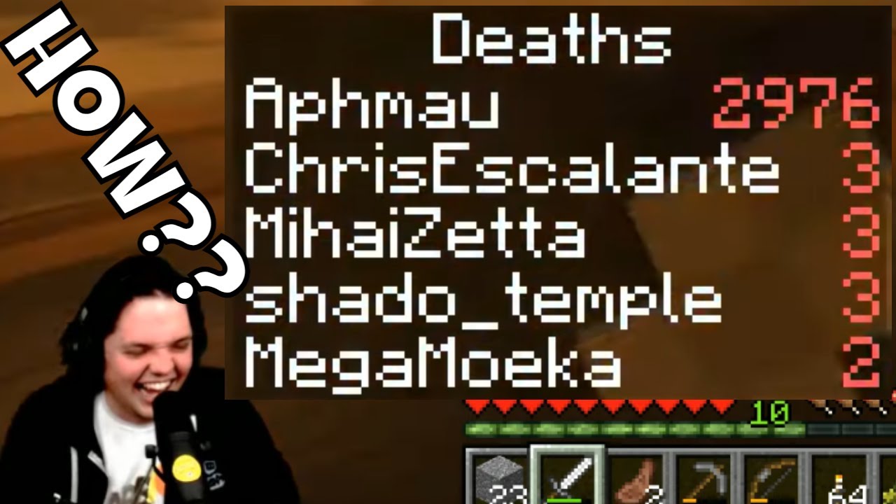 APHMAU DIED 2,976 Times On Our Minecraft SMP???