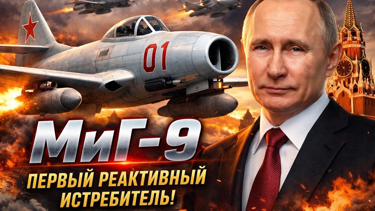 МиГ-9 — Первый Реактивный Истребитель СССР! 😱 Секреты, о которых молчали…