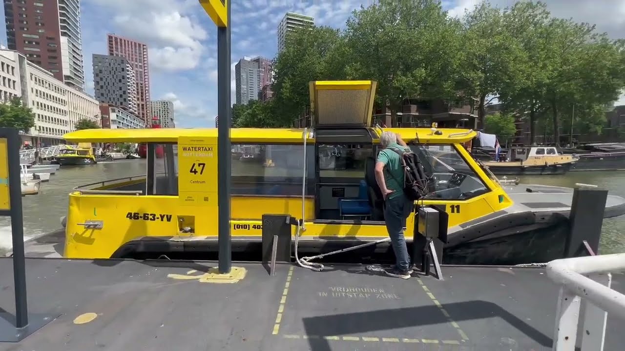 Water Taxi ride in Rotterdam with City Rotterdam Tours