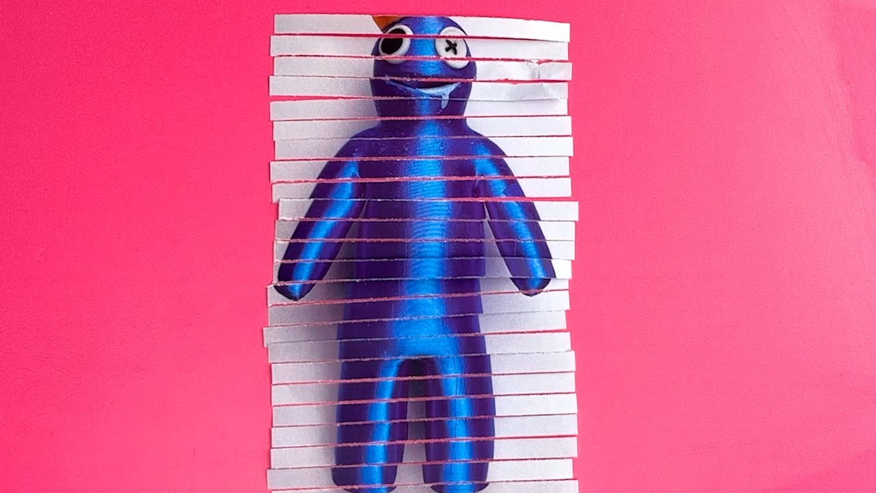 Creating Rainbow Friend collage at home with One More #shorts