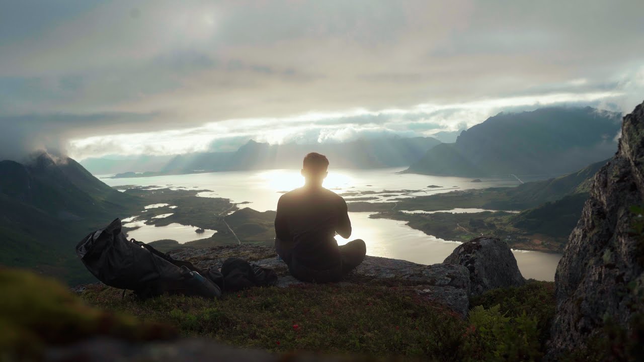 Hiking in Lofoten with my Bro