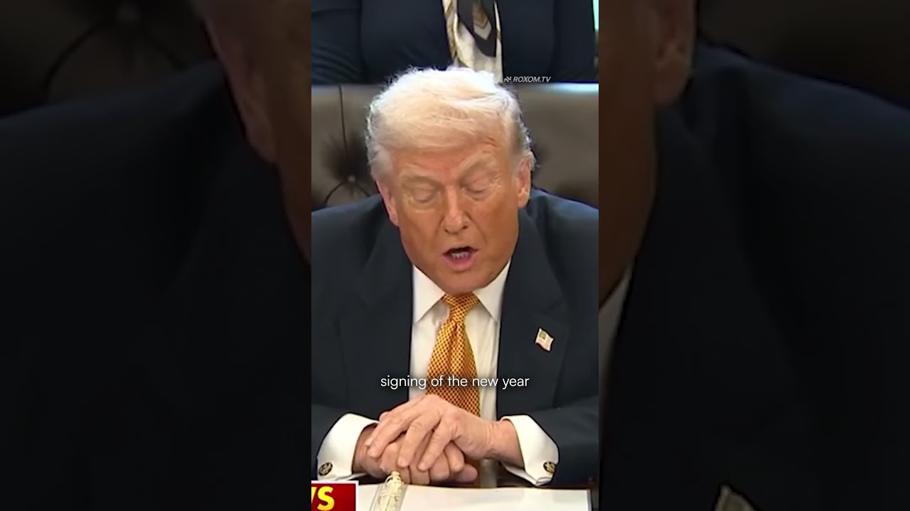 PRESIDENT TRUMP signing the 'Whole Milk for Healthy Kids Act' into law