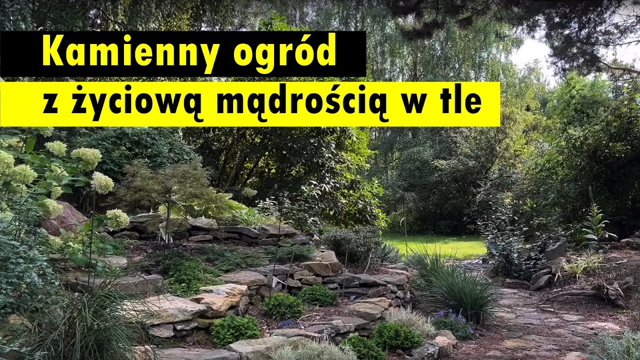 Naturalny, kamienny i dziki ogród, będący odbiciem życiowych wartości jego Właścicieli