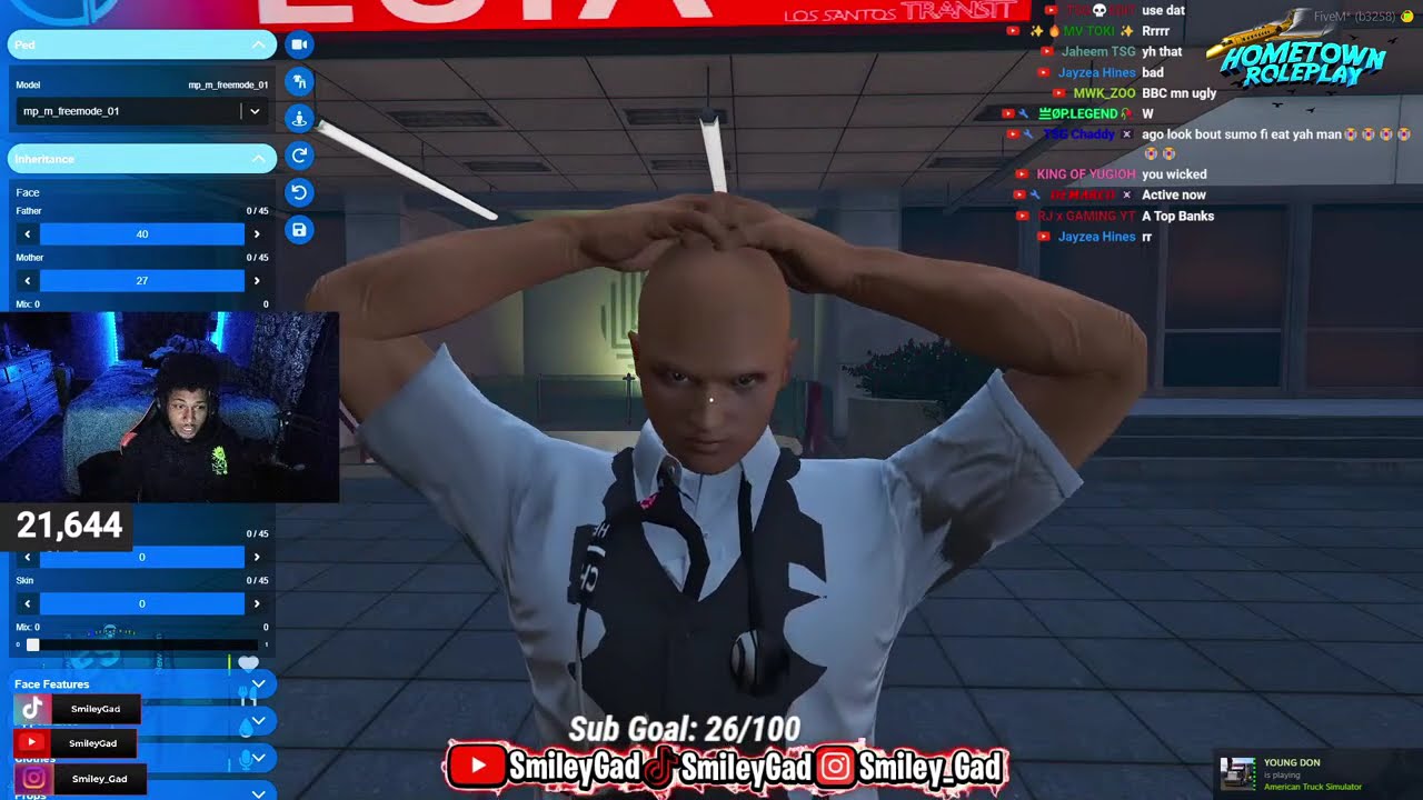 SmileyGad Is Live/ New Channel Join Up Road To 30K 🔥🔥GTA 5 RP Mix With Garena Freefire Livestream