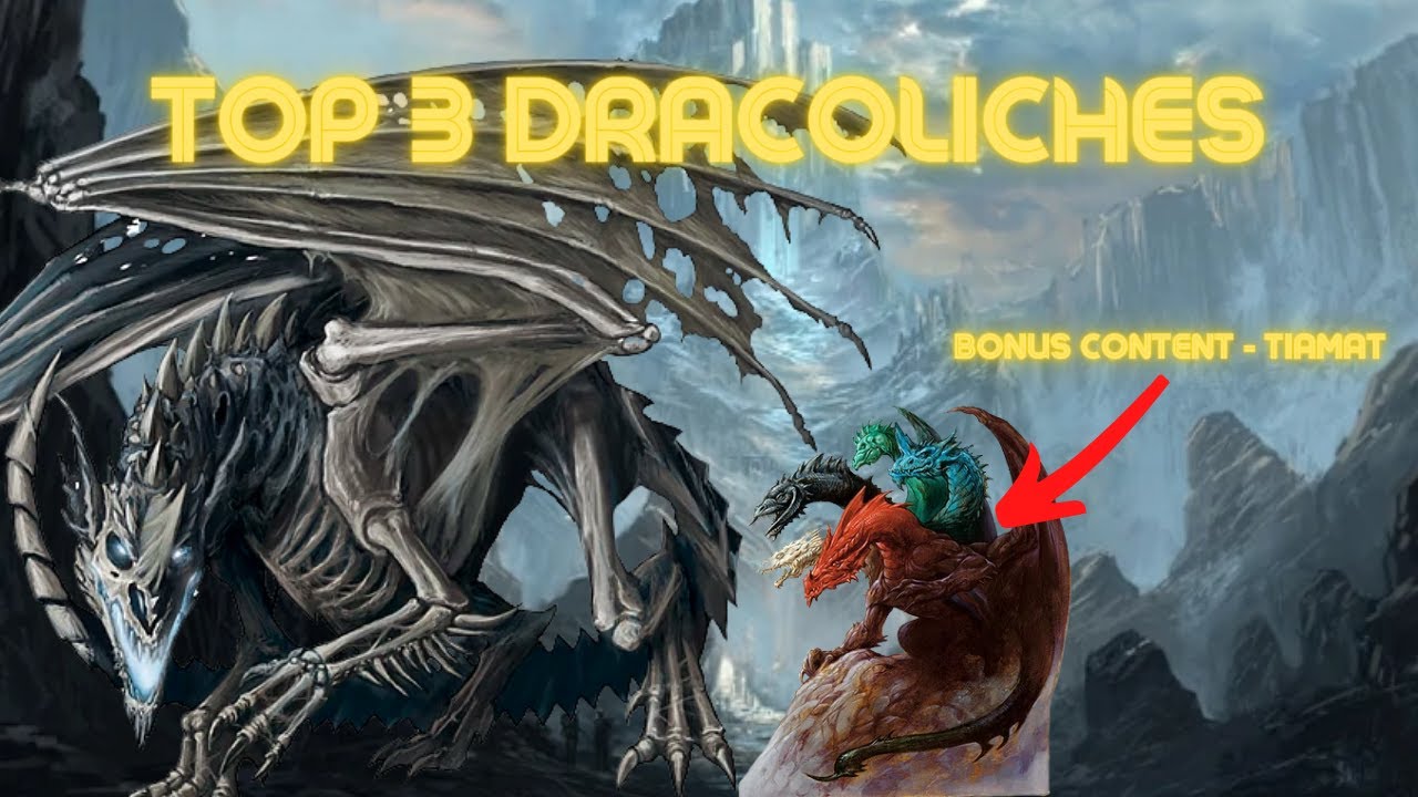 Three of the most interesting Dracoliches & Tiamat's Undying Queen form! LORE + DM INSPIRATION