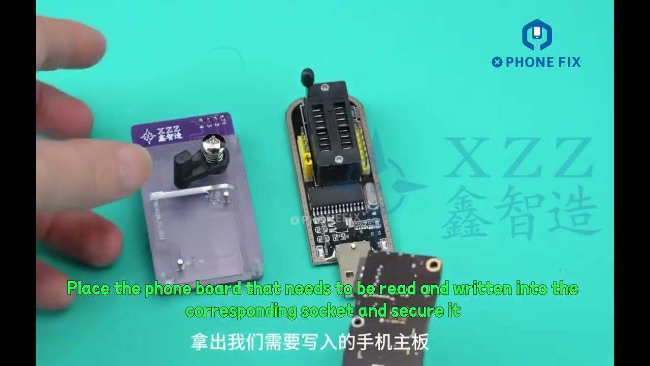 Use XZZ U2 Charging EEPROM IC Read/Write Tool and CH341A Programmer for iPhone 15 Pro/16PM Repair