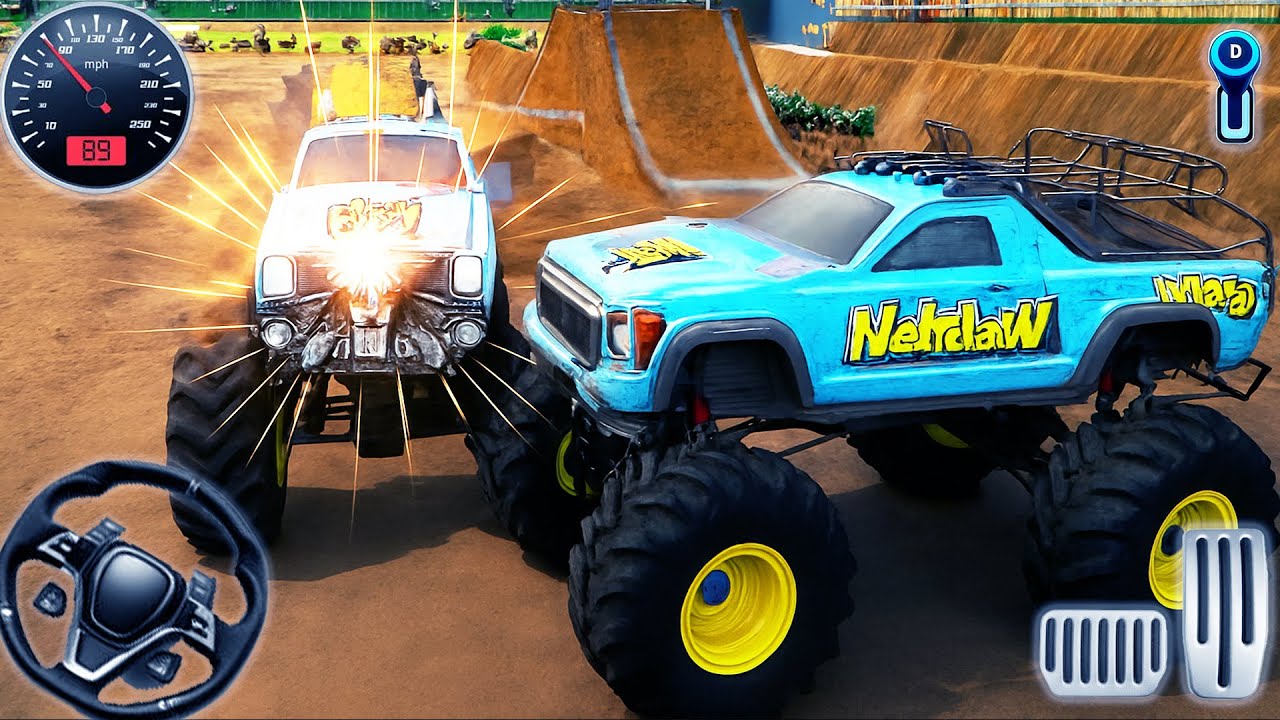 Real Monster Truck Derby - 4x4 Arena Madness - Android GamePlay