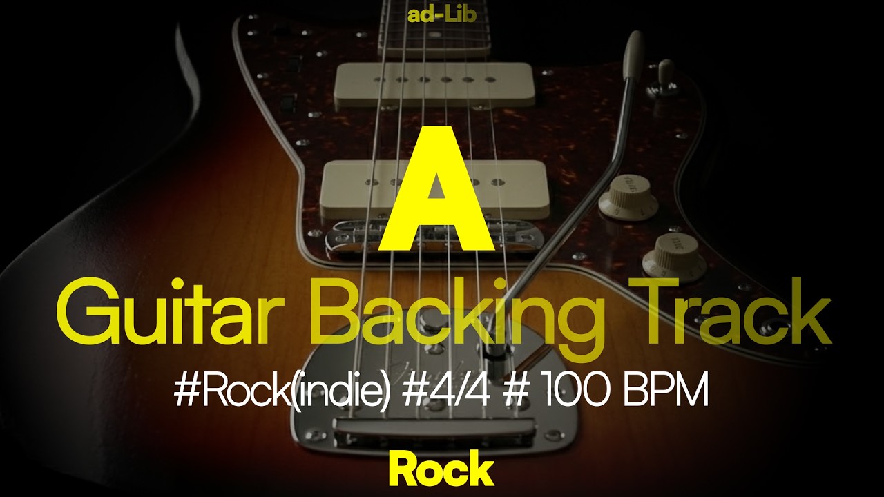 A Rock(indie) Guitar backing track I 100 BPM I