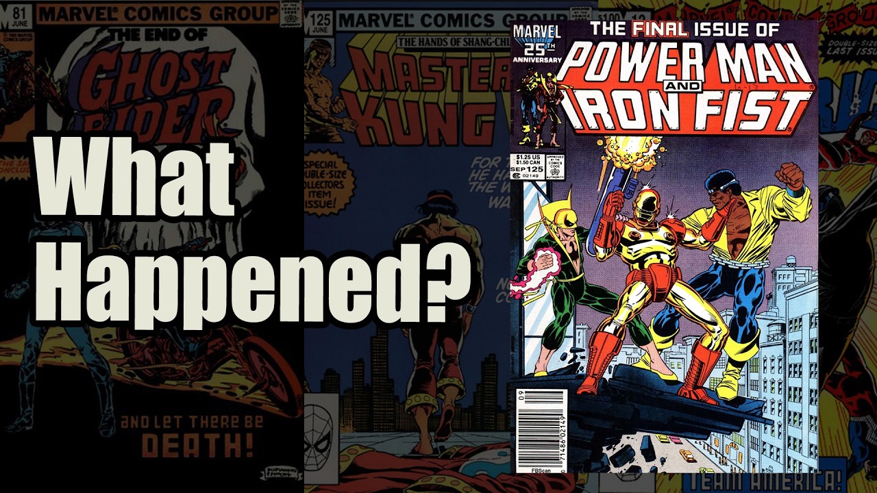 Последние выпуски, смерти и закрытия комиксов во вселенной Marvel в 1980-х годах