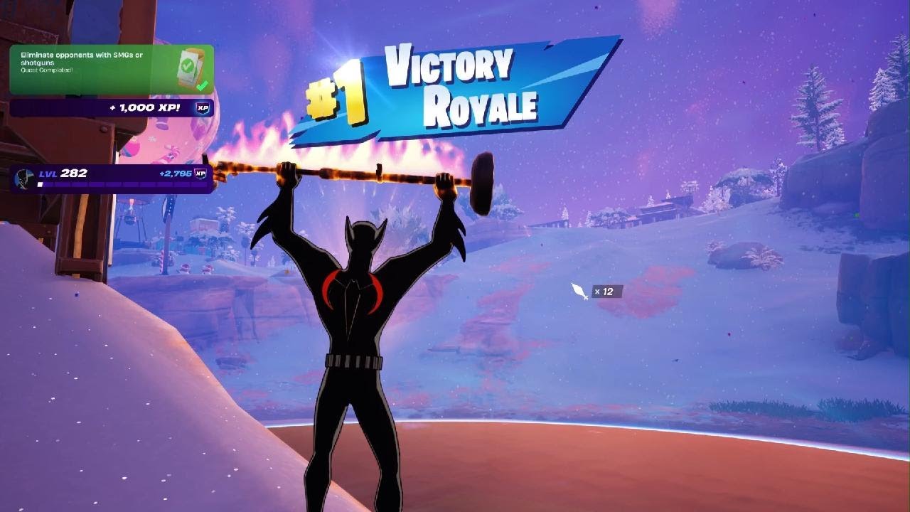 *NEW* BATMAN BEYOND SKIN IN FORTNITE PS5 + A VICTORY ROYALE WIN! (SOLO)
