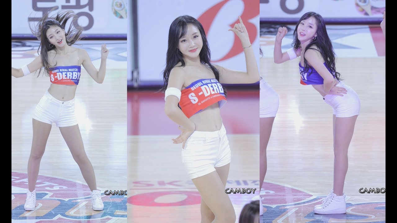 181113 치어리더 윤요안나, 정은혜 - AOA Remix @SK나이츠 직캠fancam by camboy