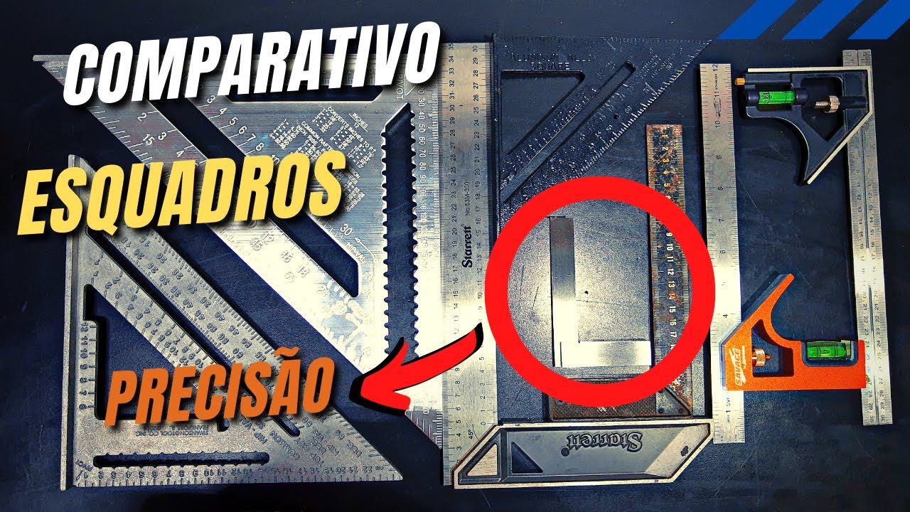 🛠SURPREENDENTE🛠 Comparativo de esquadros! Qual o mais preciso?