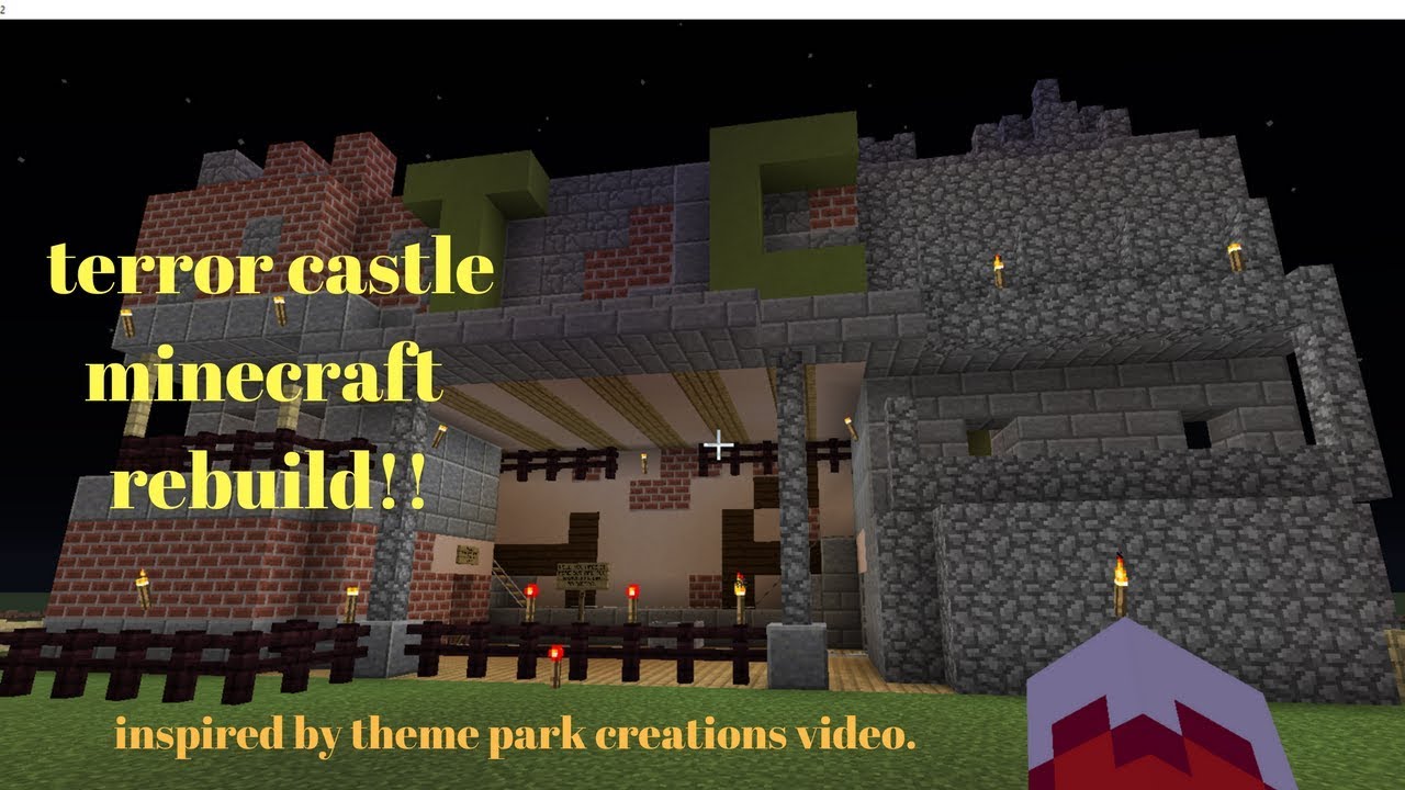 TERROR CASTLE IN MINECRAFT ( my first EVER attempt)