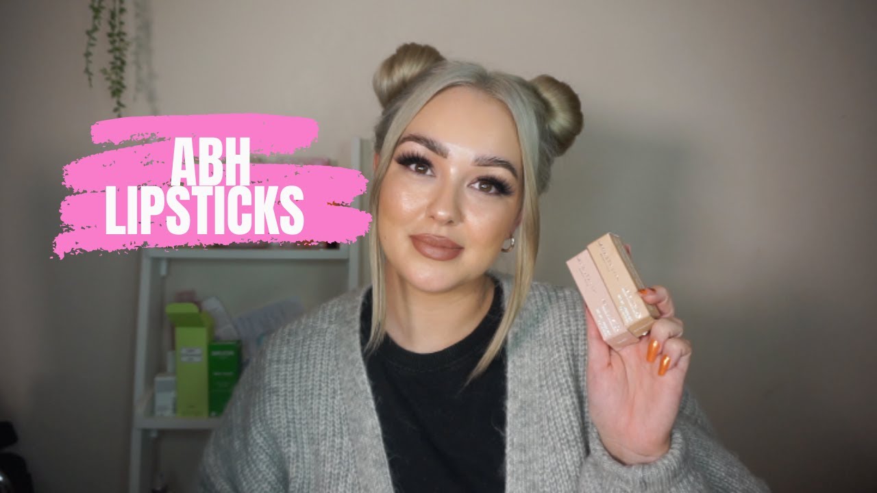 ABH LIPSTICKS REVIEW & DEMO - BUTTERSCOTCH & VELVET
