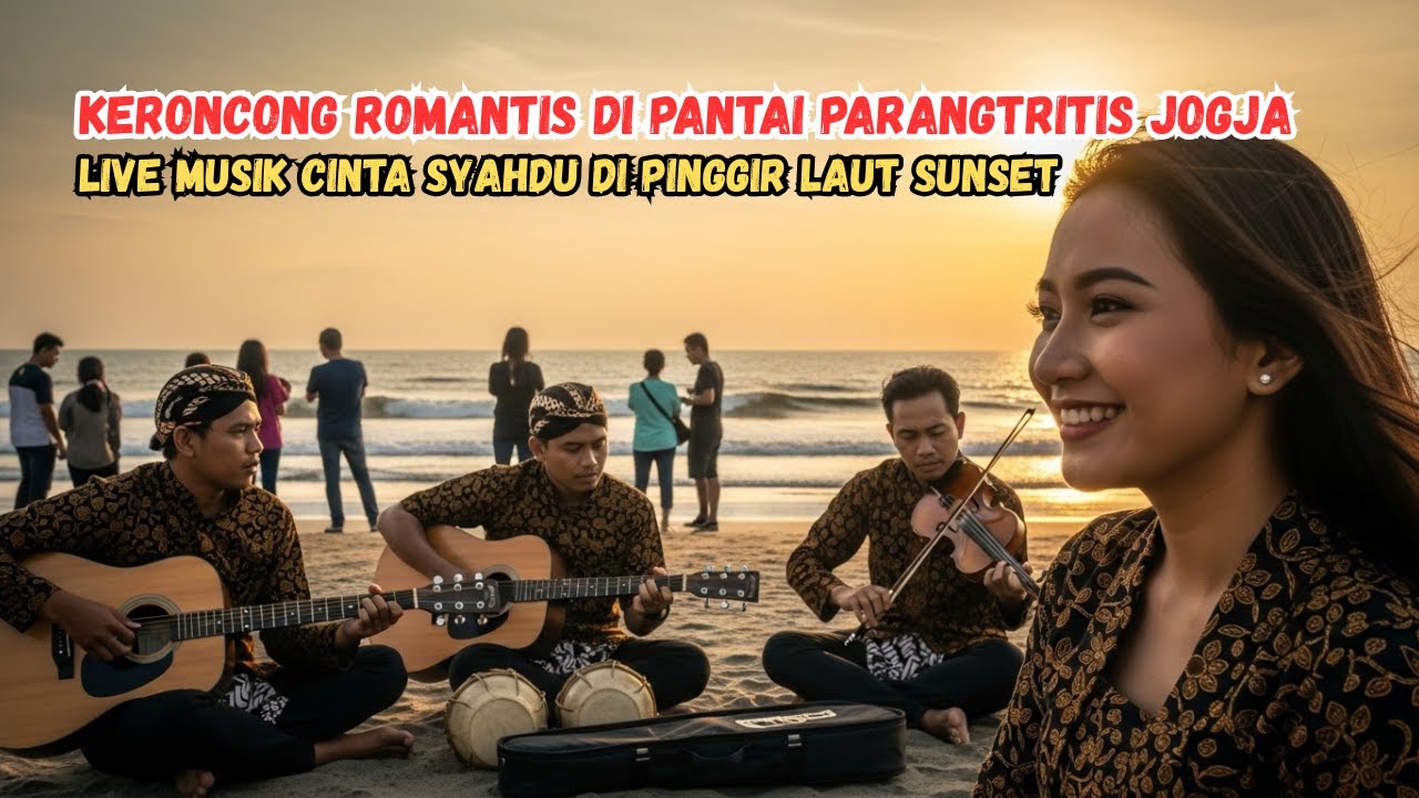 Keroncong Romantis di Pantai Parangtritis Jogja – Live Musik Cinta Syahdu di Pinggir Laut Sunset
