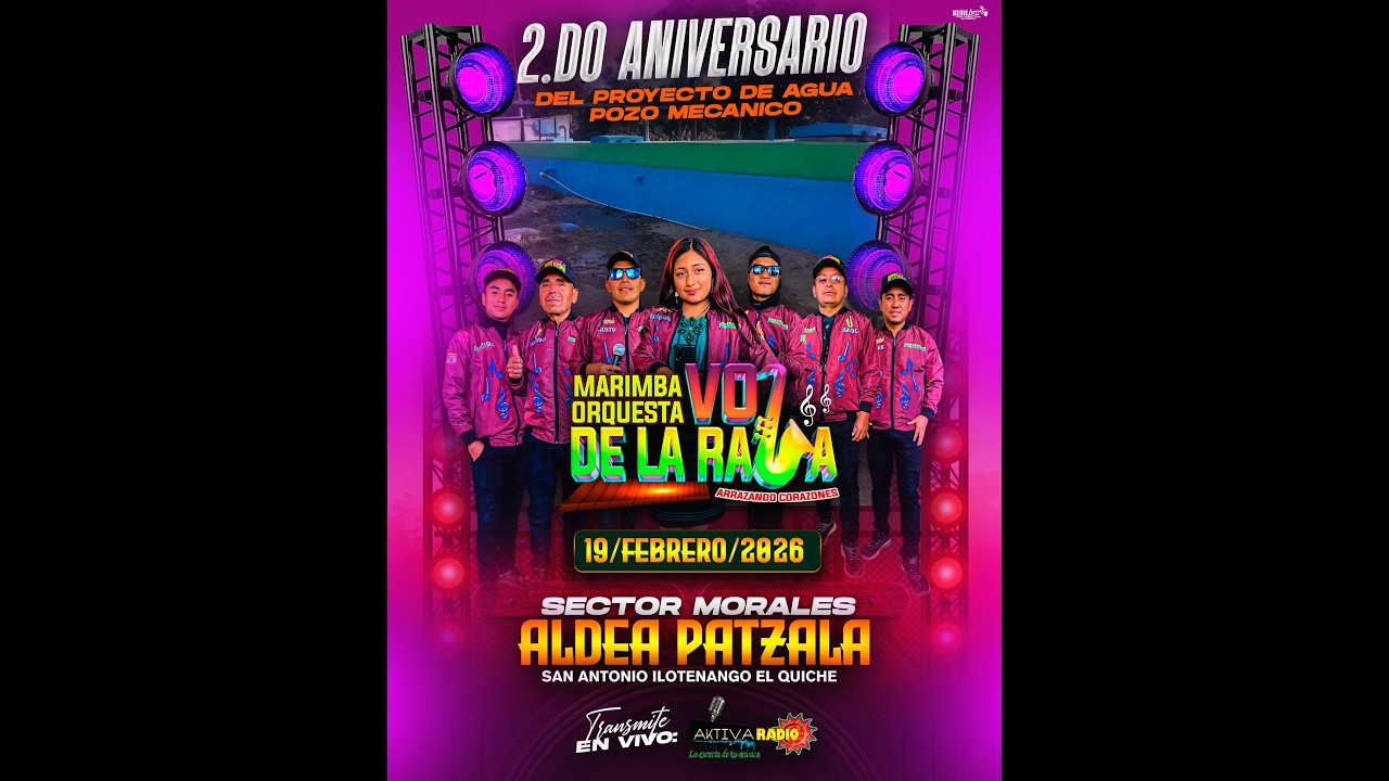 Patzala San Antonio Ilotenango 2do aniversario de Proyecto de Pozo mecanico AMENIZA Voz de la Raza🎶
