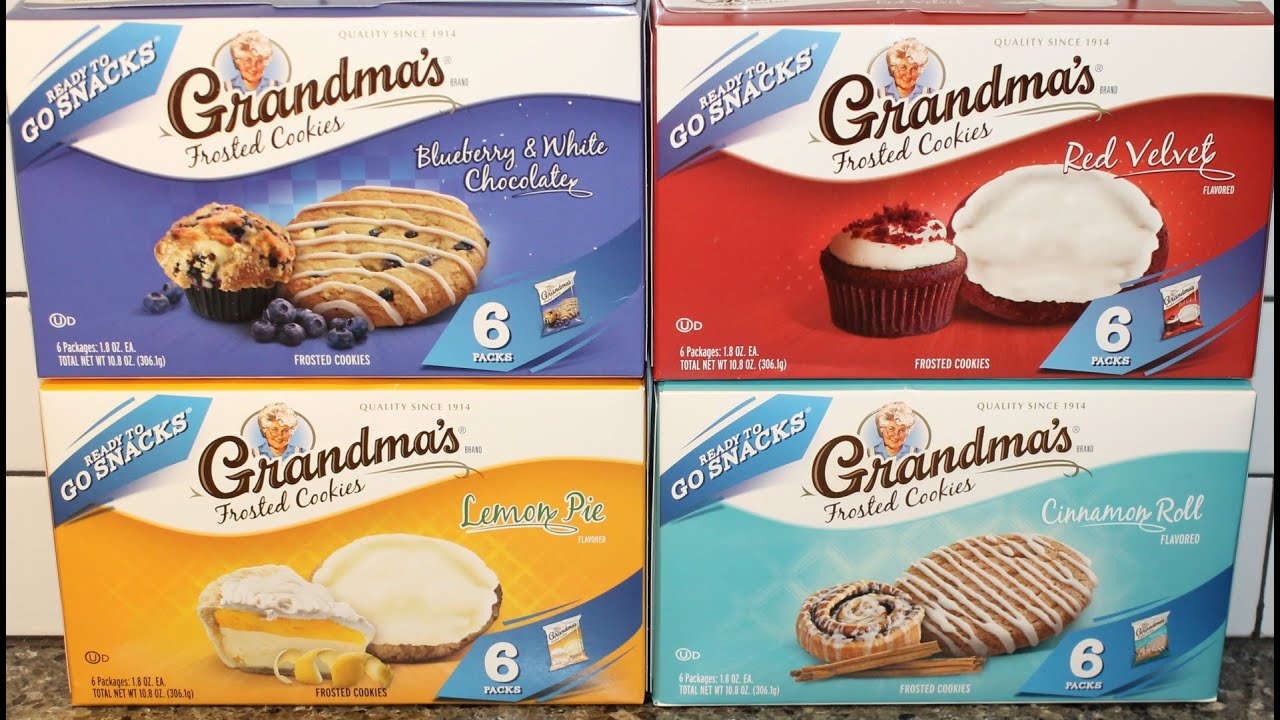 Grandma’s Frosted Cookies Blueberry & White Chocolate, Red Velvet, Lemon Pie & Cinnamon Roll