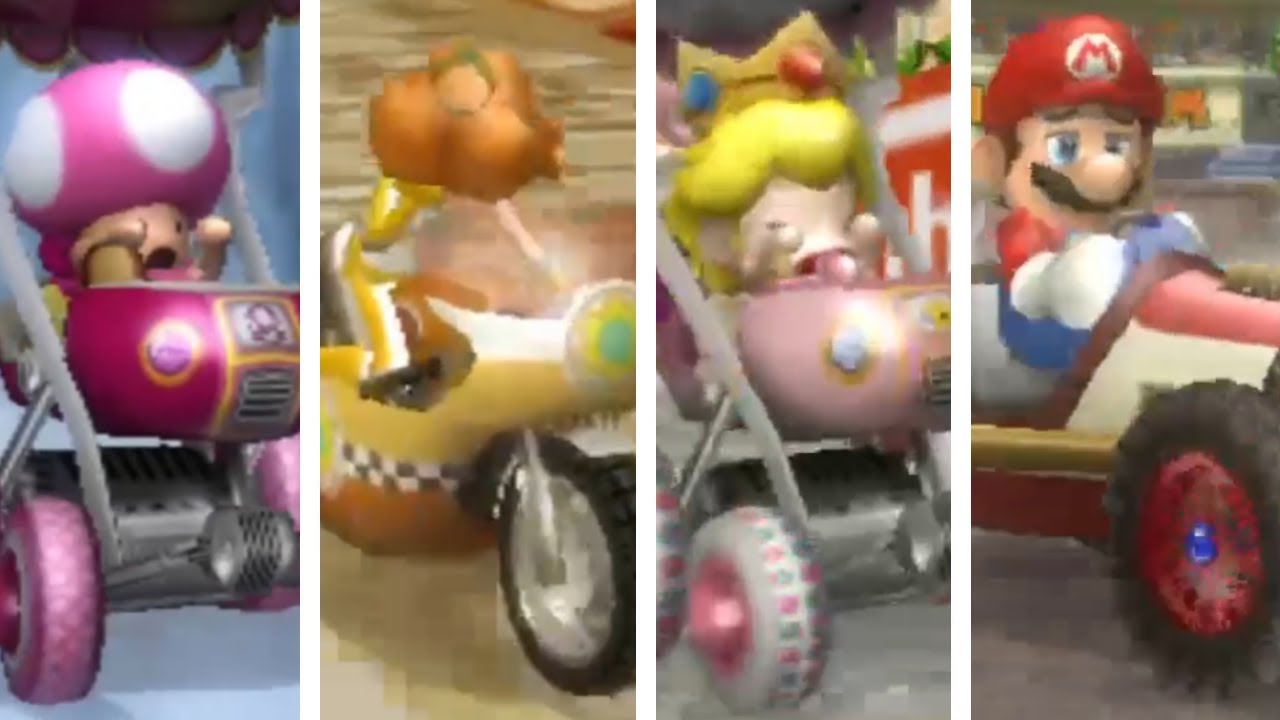 Mario Kart Wii Mirror - All Characters Losing Animations (8th Place)
