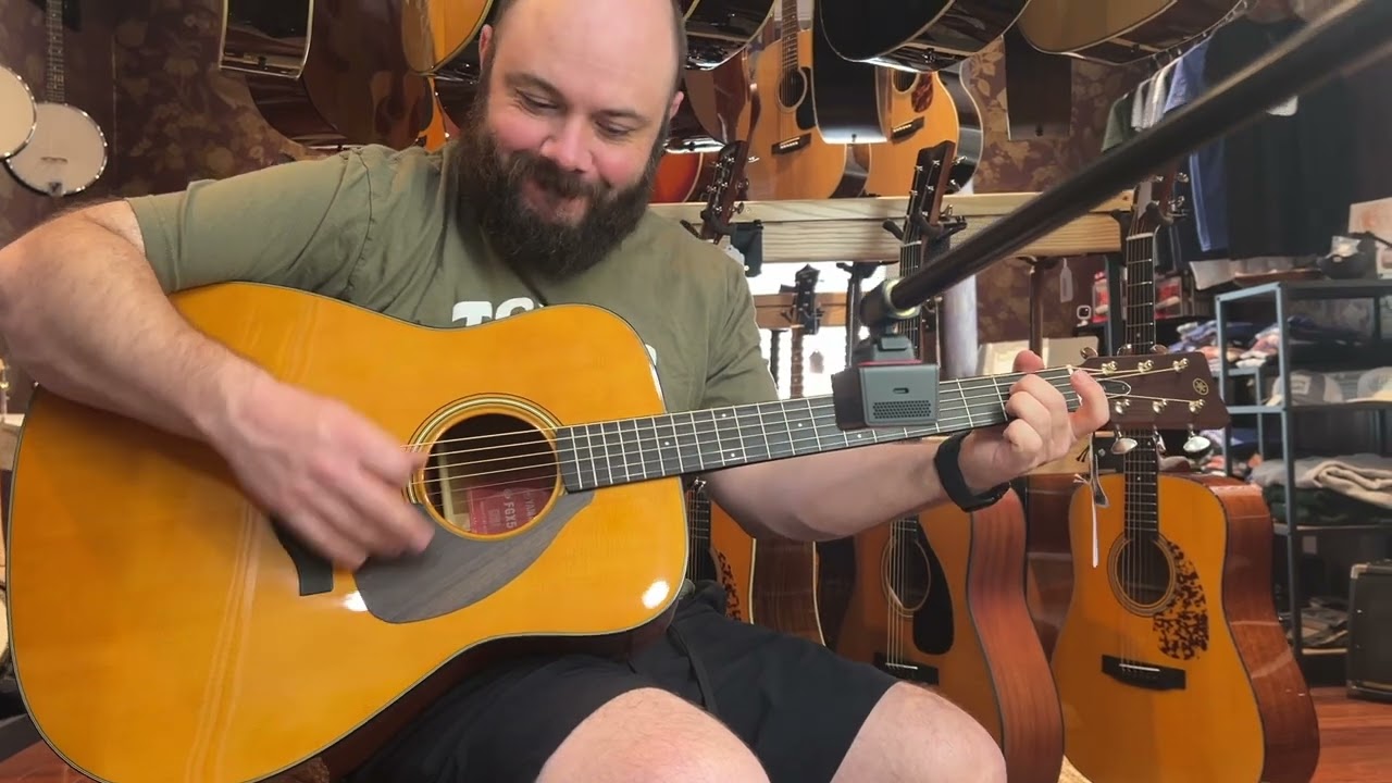 Yamaha FG5 Red Label Acoustic Guitar Demo