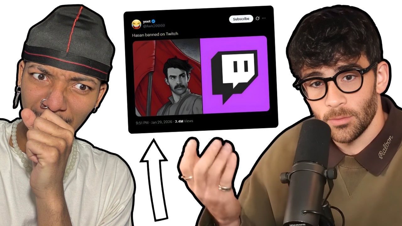 HASAN GOT BANNED OFF TWITCH FOR CALLING HEADS Z*ONISTS...
