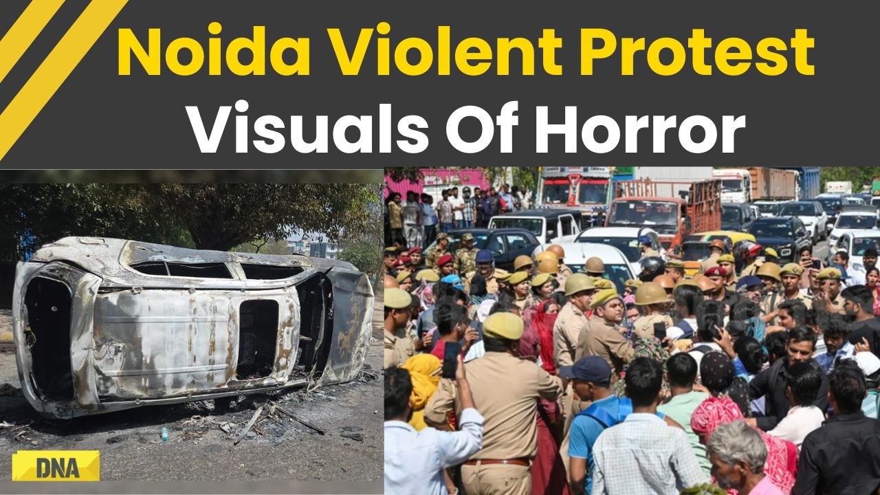 Noida Protest: Commuters Stuck For Hours In Kilometers-Long Jams, Police Fire Tear Gas On Protesters