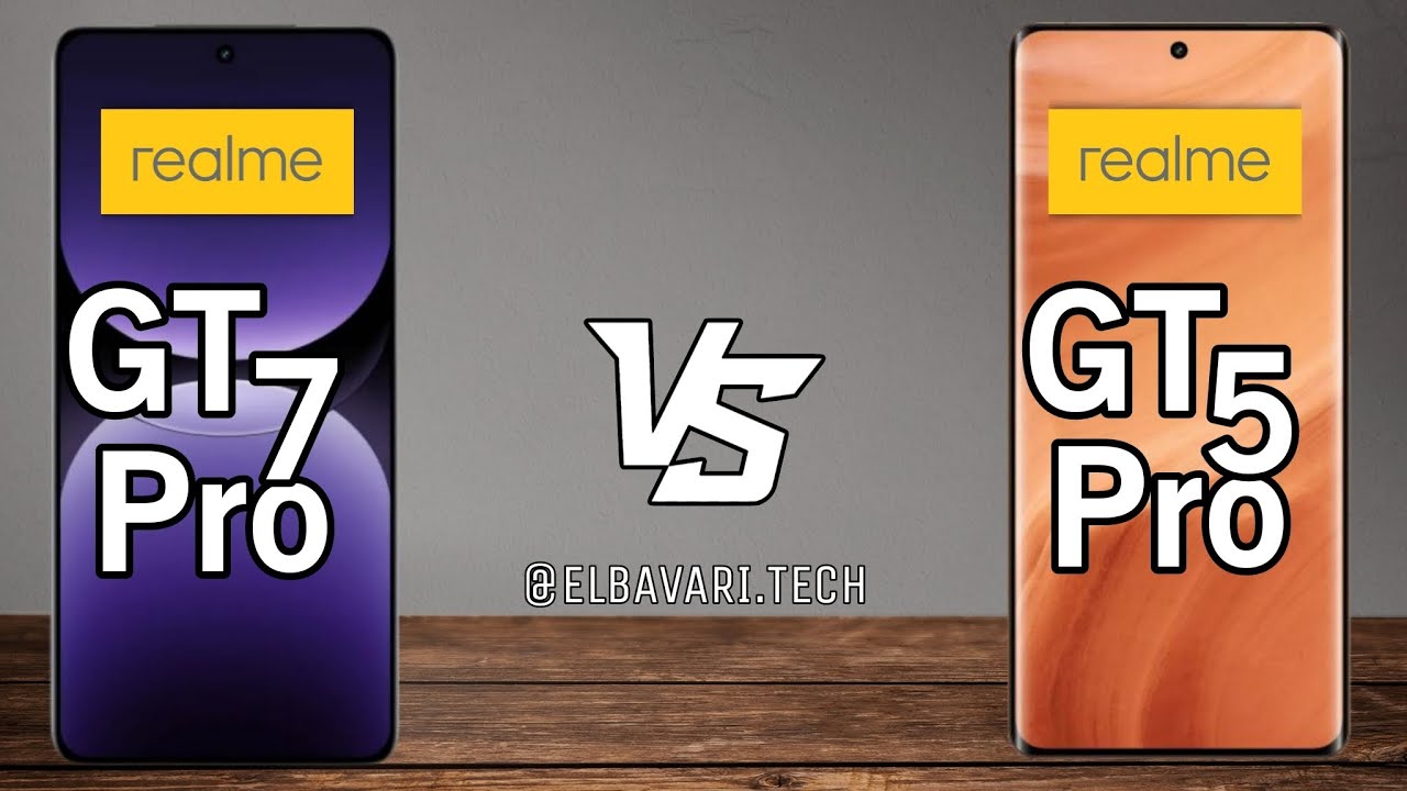 مقارنة بين  Realme GT7 Pro vs REALME Gt5 pro