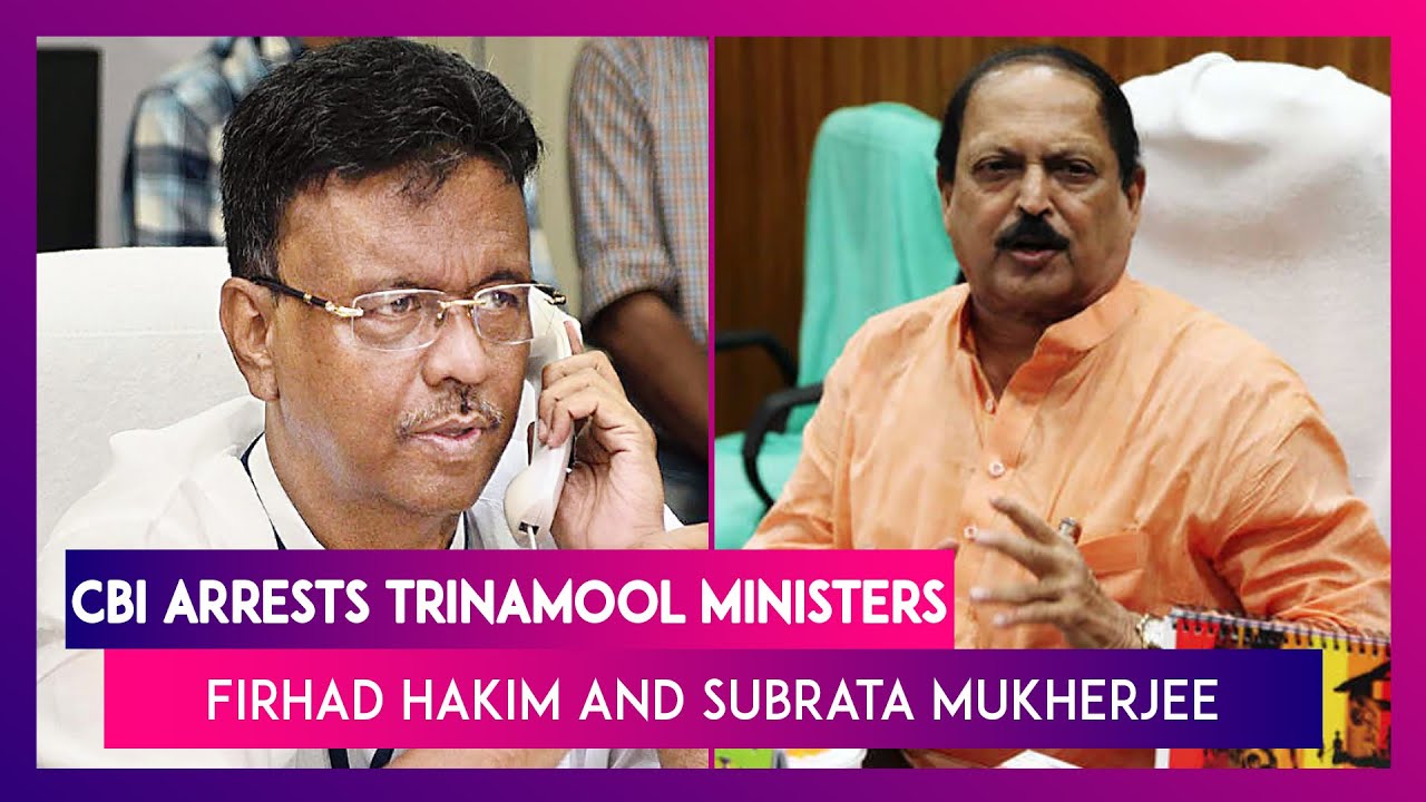 CBI Arrests Firhad Hakim and Subrata Mukherjee In Narada Scam, Mamata Banerjee Protests