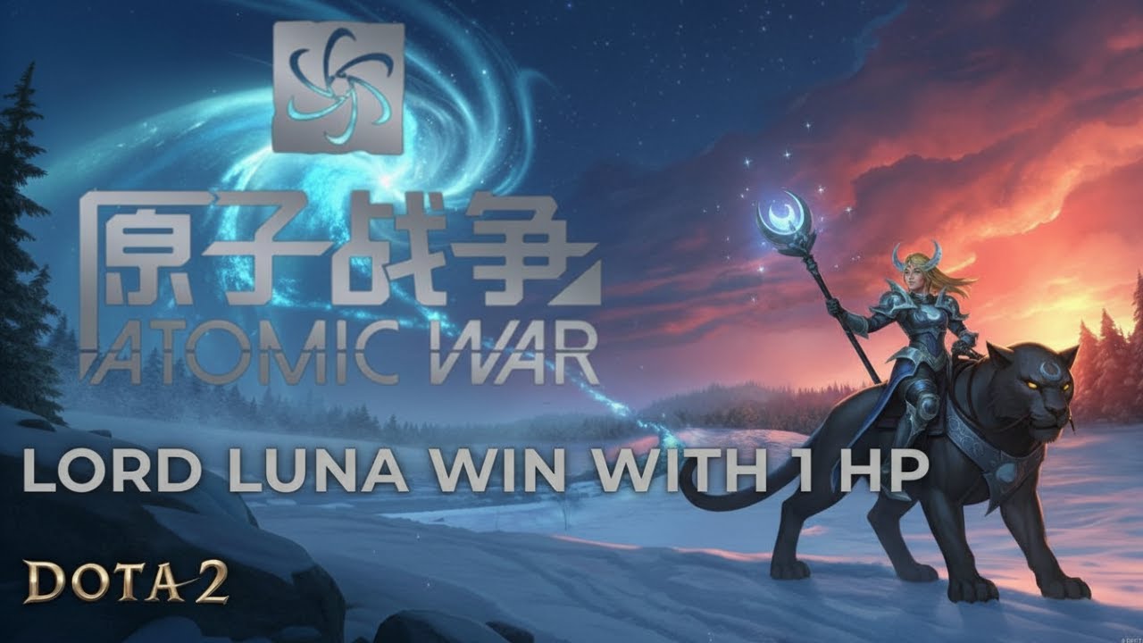 DOTA 2 - Atomic War - Lord LUNA - MEDUSA COMEBACK FROM 1 HP