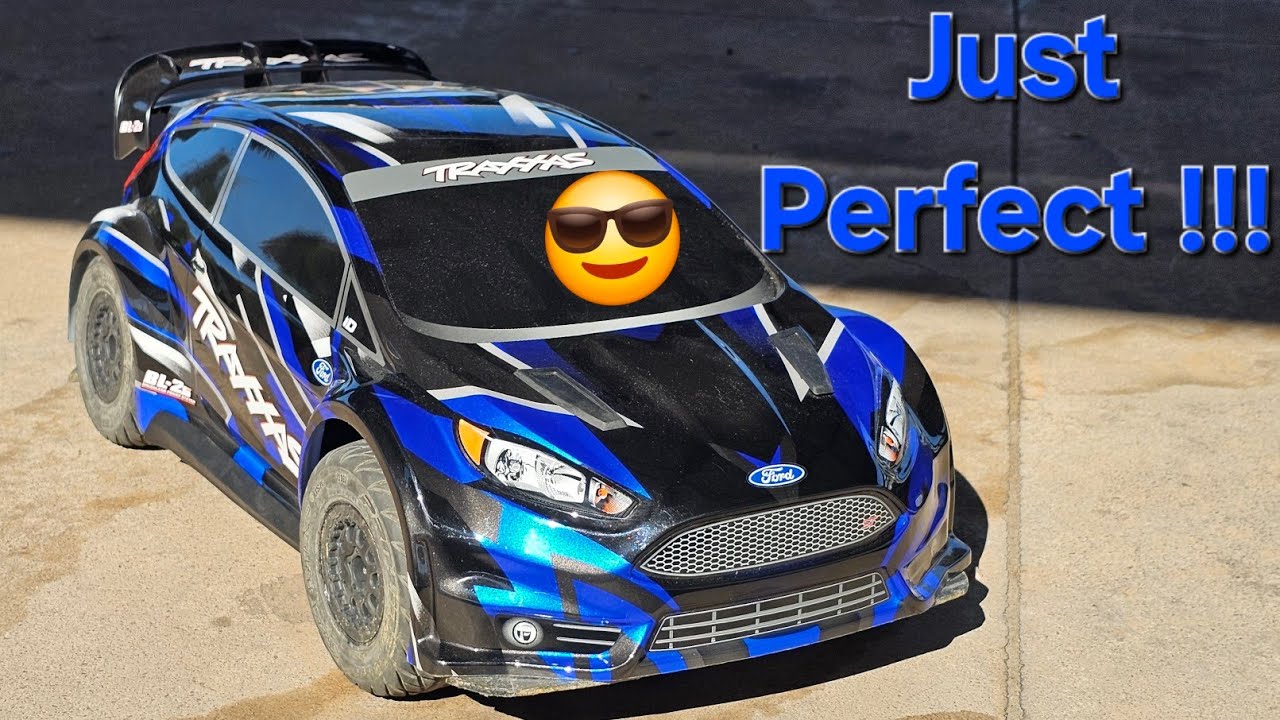 la Traxxas Rally vxl-3s est incroyable sur le parking