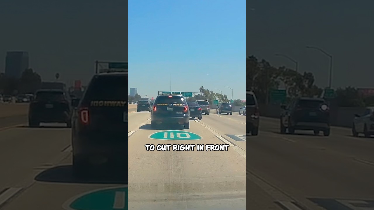 Bad Driver Got Humbled by a Cop 🤣🚓 #shorts