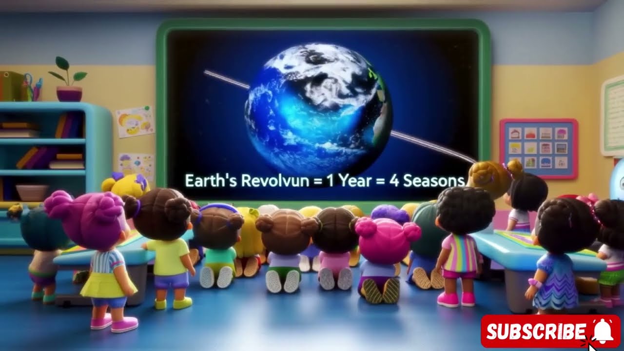 Earth’s Revolution Song for Kids 🌍 | Learn Seasons & Orbits | Science Song for Elementary Students
