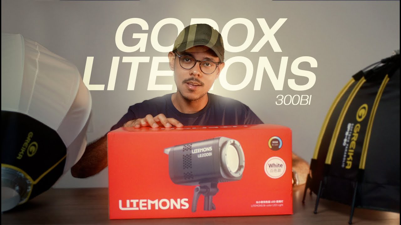 NOVA GODOX LITEMONS 300Bi + GREIKA (Unboxing e Primeiras Impressões) - LunaVMaker