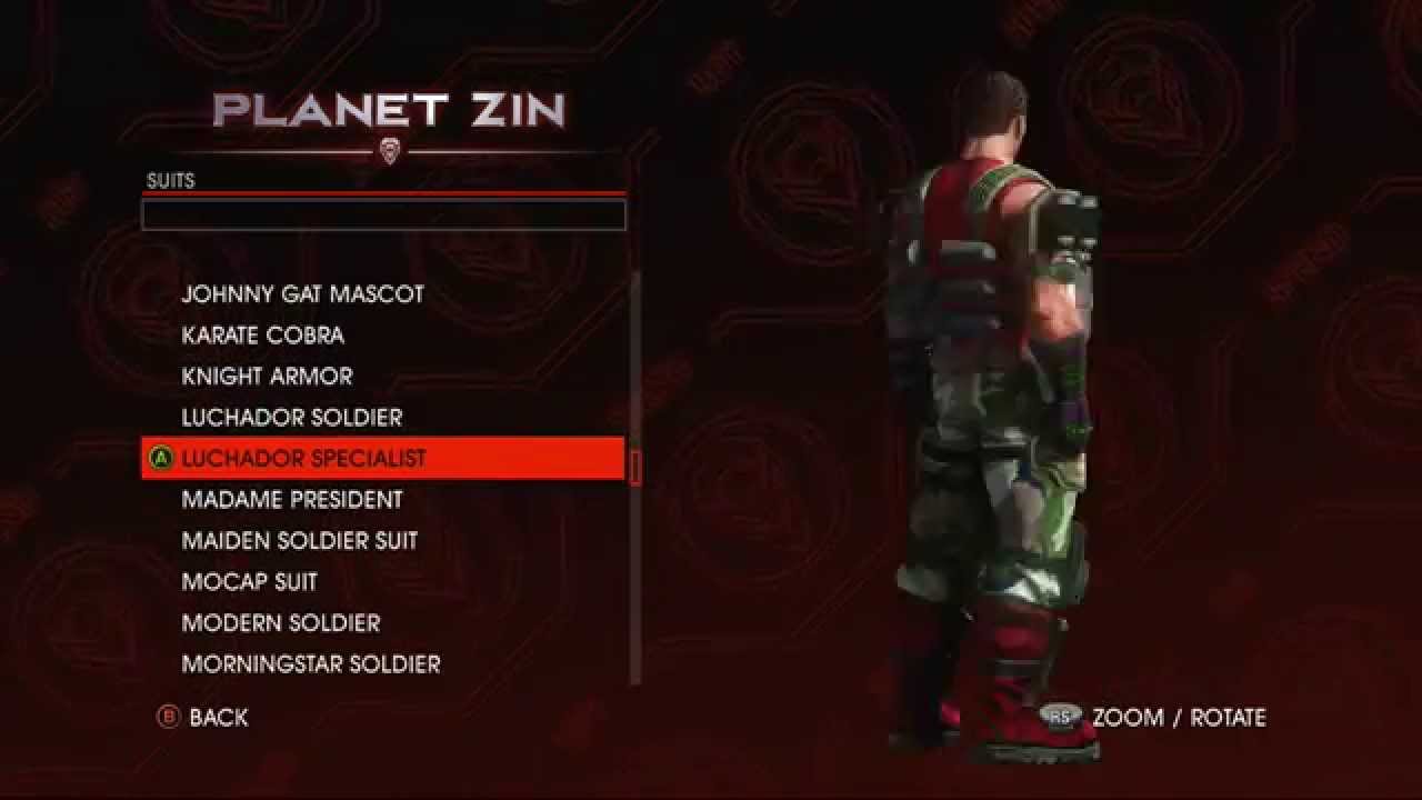 Saints row 4-All suits and outfits from the saints row 4 inauguration station!