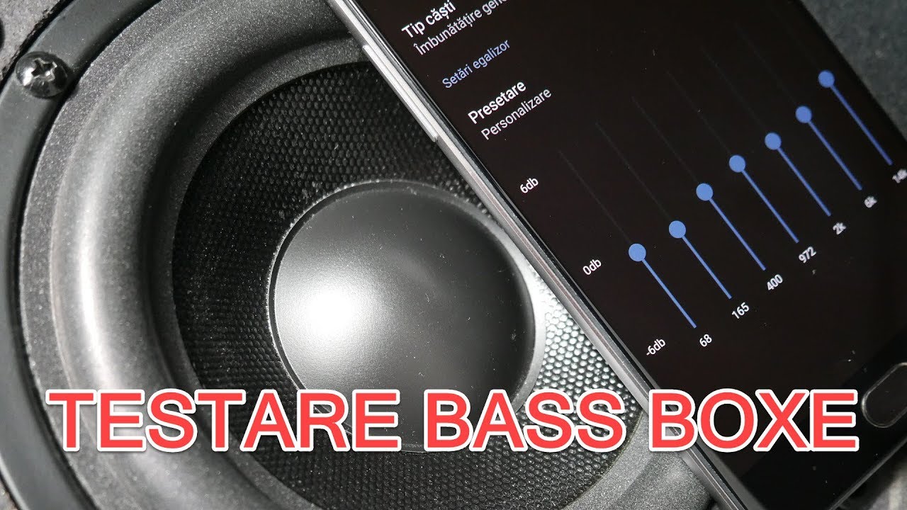 Cum testează boxele pentru BASS cu telefonul (frecventa de răspuns)