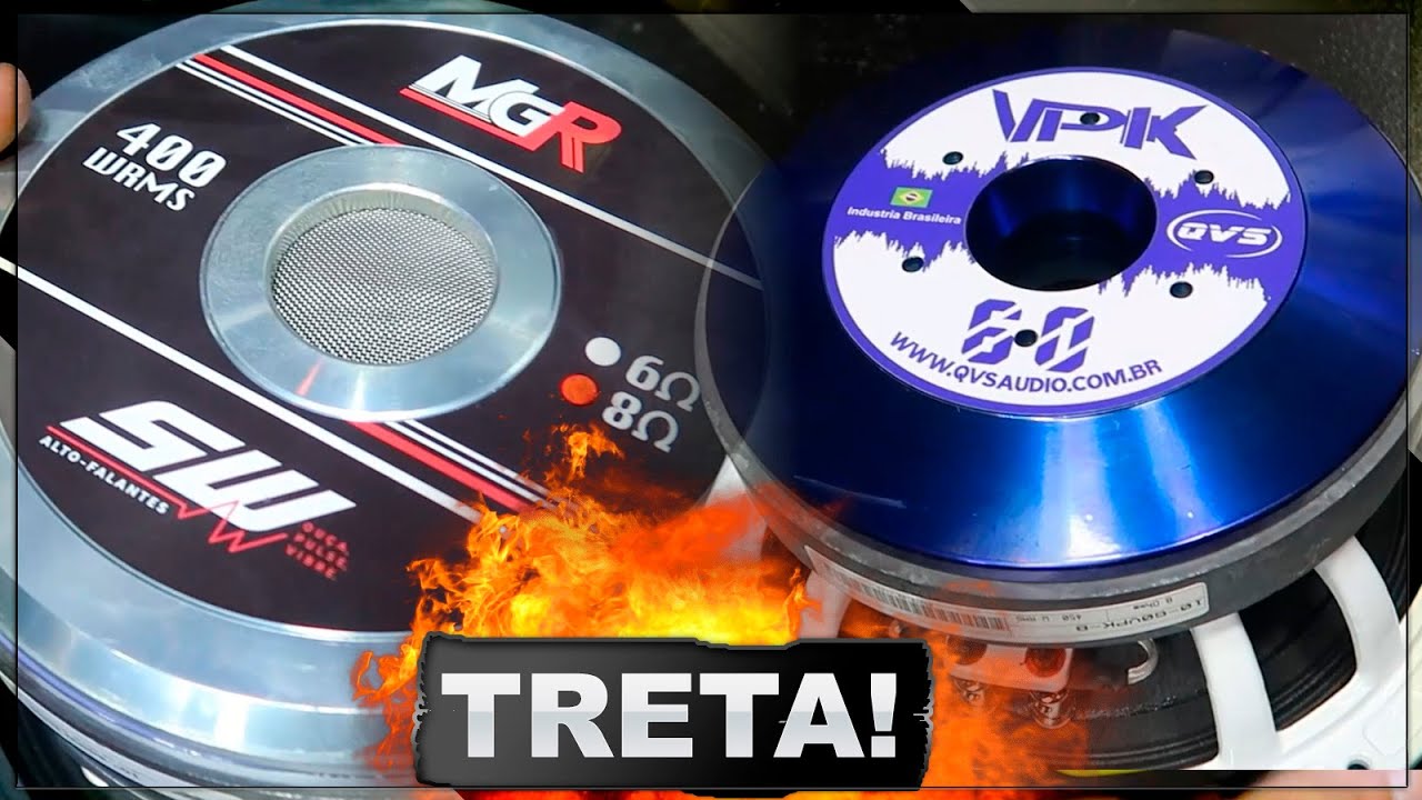 Treta de Médio 10 Polegadas SW 400 MGR vs QVS VPK 1060 450 RMS