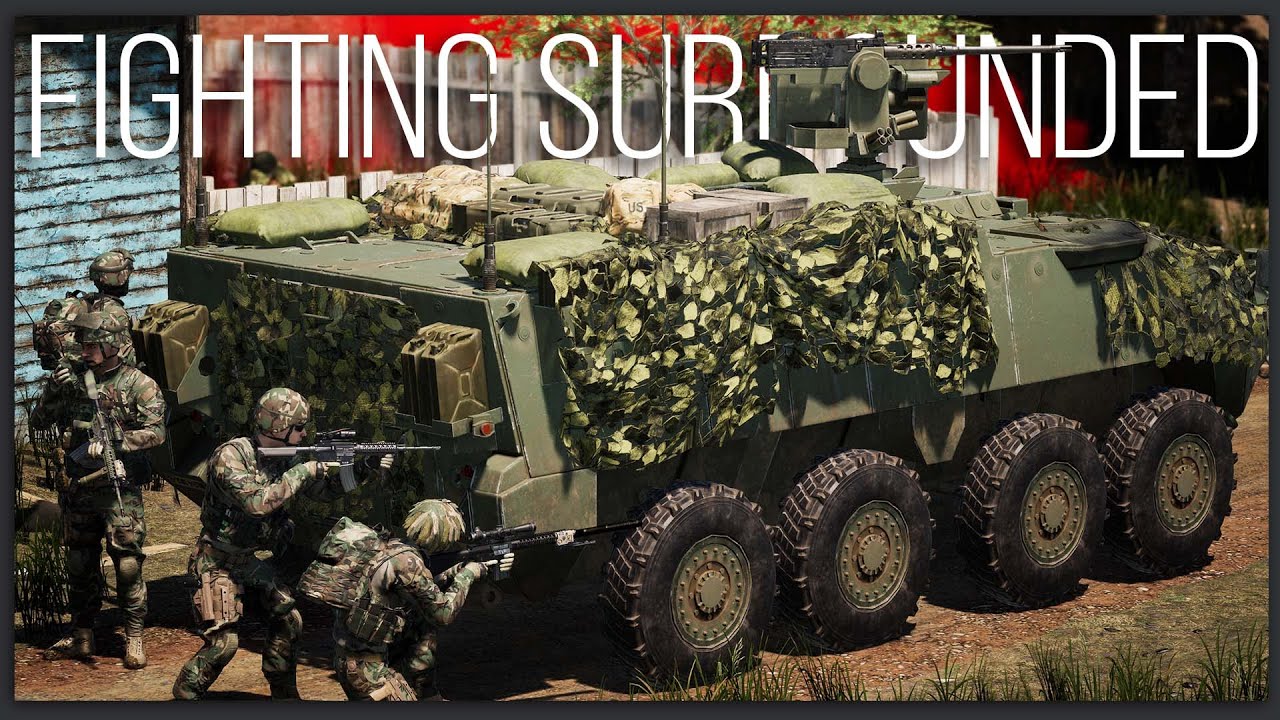 Fighting Completely Surrounded on All Sides in Squad!
